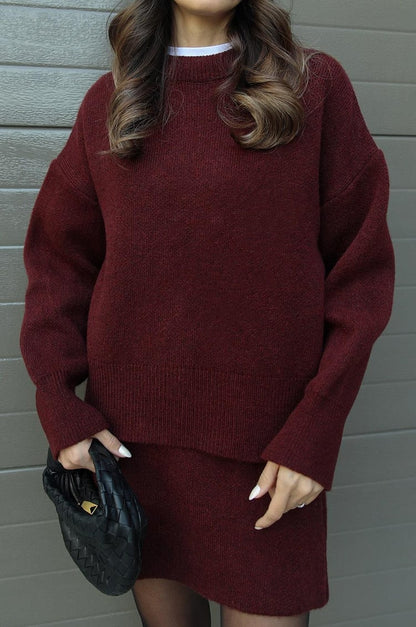 Emma | Winter-Set Passender Pullover und Rock